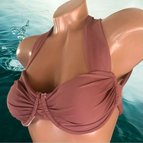 SHEIN Swimwear l Sash Tie Back l Bikini Top l Underwire l M l EUC - Picture 3 of 14